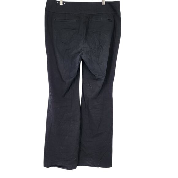 SALE Loft Kate Pant Sailor Flare High Waist Wide-Leg Trousers Black Woman's 12 - Picture 2 of 5